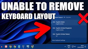 How To Fix "Unable to Remove a Keyboard Language Layout" in Windows 11