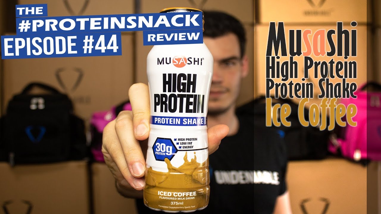 Musashi High Protein Protein Shake Ice Coffee Proteinsnack Review Ep 44 YouTube