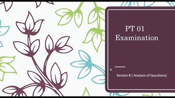 PT01 Section B Question Analysis_Class6