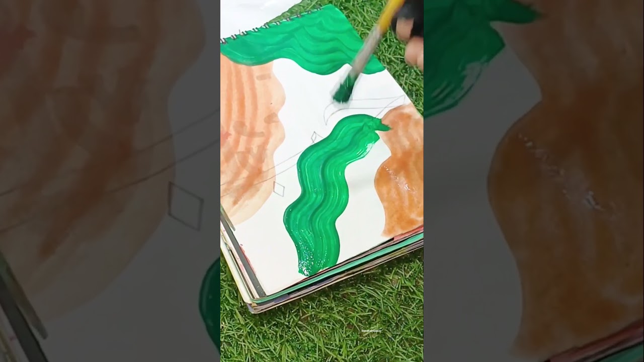 Arabic Calligraphy Painting Art ✨️ #shorts #arabicart #hub #ytshorts #muslimah #art #painting #viral