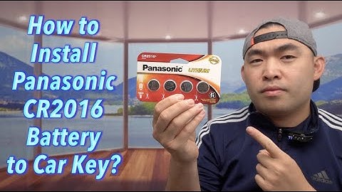 How to Install Panasonic CR2016 Battery to Car Key?