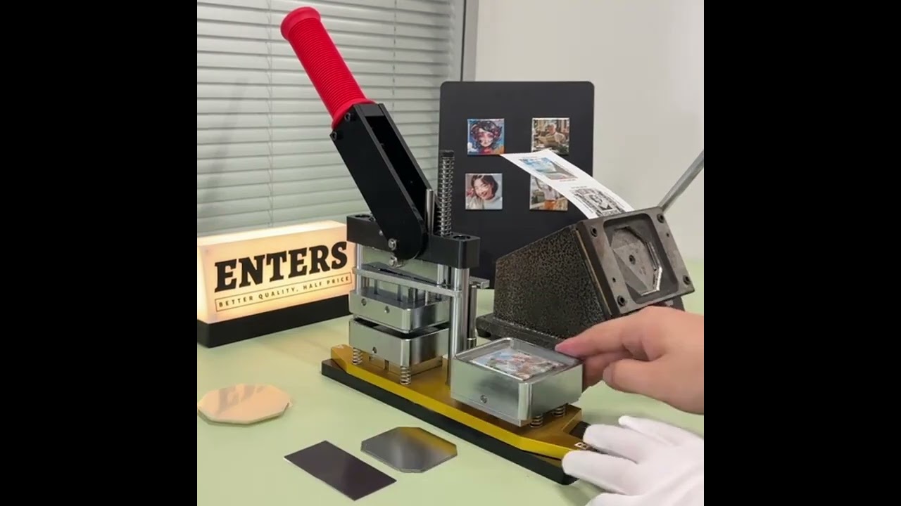 2025 Best Fridge Magnet Button Making Machine, 50*50mm Square