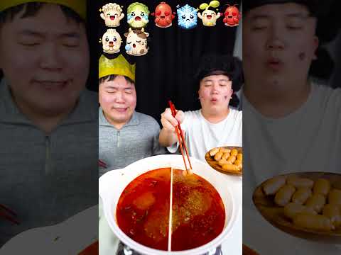 🔥🌶️ Emoji Food Hot Pot Challenge 😱 | King vs Beggar #shorts