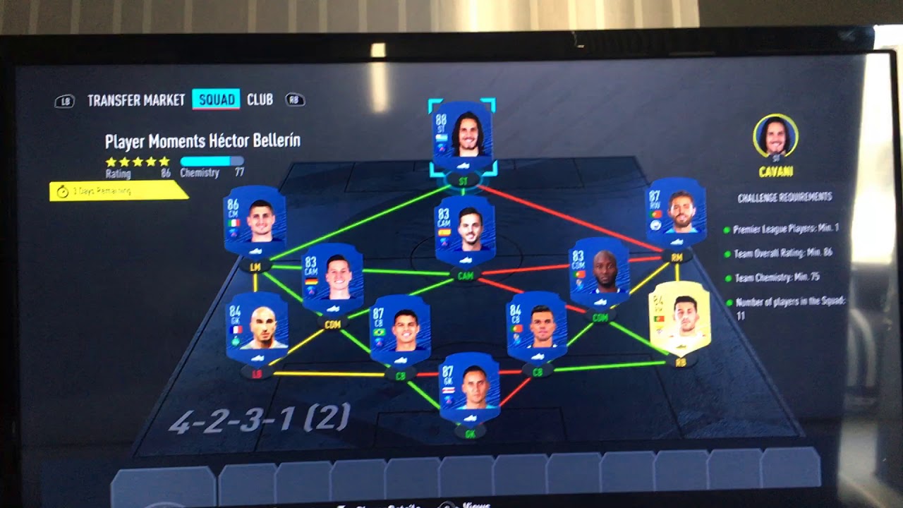 “Player Moments Héctor Bellerín” cheapest solution! Fifa 20 sbc