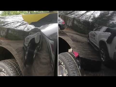 Dodge Ram Bedside Repaired with Paintless Dent Repair - video from FastDent