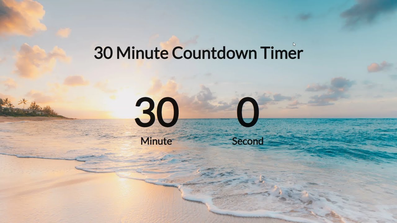 30 Minute Timer Countdown Jazz Music YouTube
