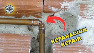 COPPER BREAKDOWN REPAIR 'CHANGE of Elbow WITHOUT SPACE'