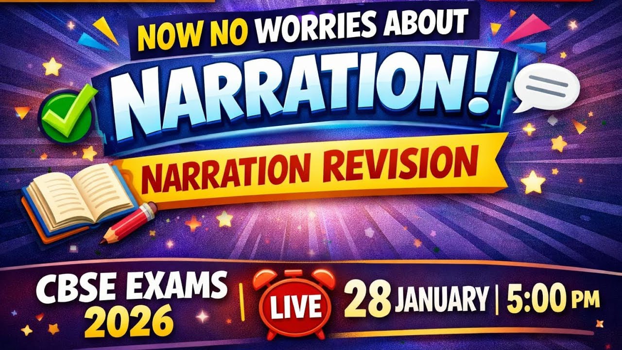 Narration Revision Live Class | Direct & Indirect Speech | CBSE + SSC + NDA | Robin Classes