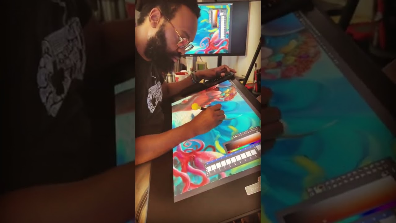 Just painting. YouTube