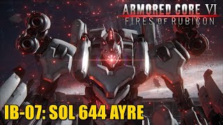 ARMORED CORE VI: FIRES OF RUBICON Boss Fight IB-07 SOL 644 AYRE (MALENIA)