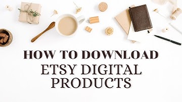 How To Download ETSY Printables | ETSY Digital Products | Open Zip File