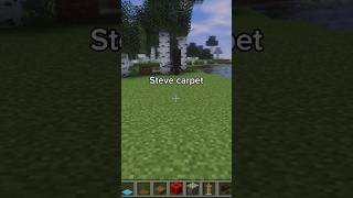 How to make steve carpet in minecraft. #minecraft #minecraftshorts #minecrafttutorials