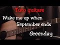 Cours de guitare  wake me up when september ends  greenday etude des arpges n4