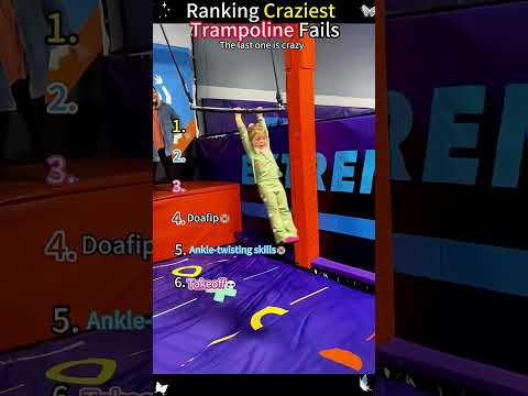 Ranking CraziestTrampoline Fails! #funny #dogjump