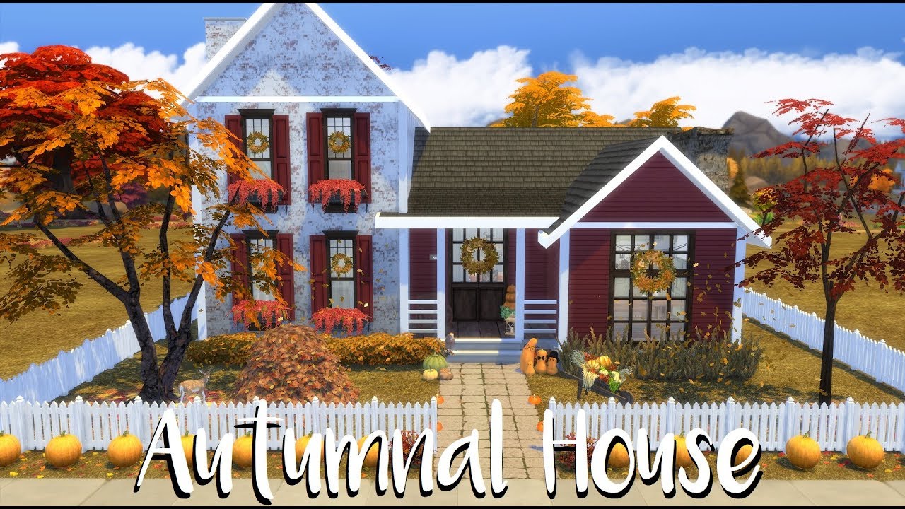 The Sims 4 Speed Build Autumnal Home YouTube