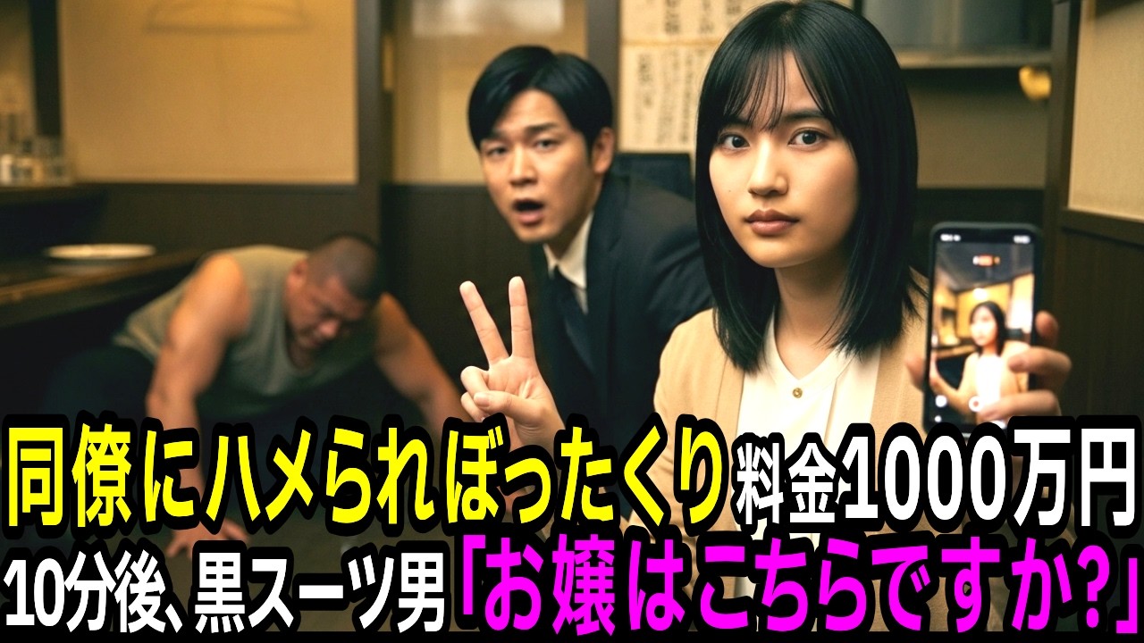 同僚にハメられヤクザ「1000万な」。10分後、黒スーツ男「お嬢はこちらですか？」【スカッとする話】【感動する話】ヤクザ yakuza