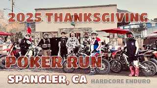The 2025 Hardcore Enduro Thanksgiving Poker Run out in Spangler @hardcoreenduro