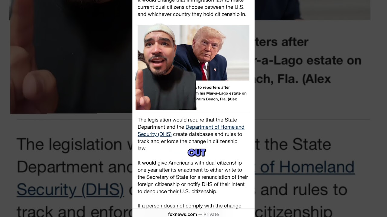 Закон о двойном гражданстве в США. Закон об исключительном гражданстве. Объяснение плана Трампа М...