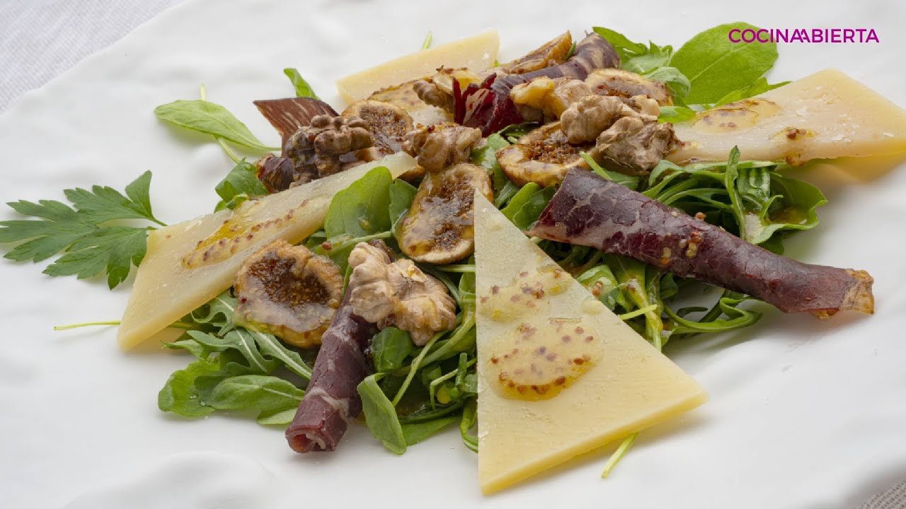 Ensalada de queso, cecina y nueces: tu ensalada de Otoño con Arguiñano