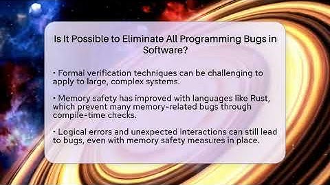 Is It Possible to Eliminate All Programming Bugs in Software? | Learn To Troubleshoot News