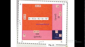 class 9 maths lab activity: To verify  (a - b)² = a²- 2ab + b² #mathematics #lab