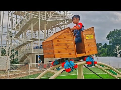 Playground Outdoor Seru, Naik roller coaster goes, odong-odong komedi putar lucu 