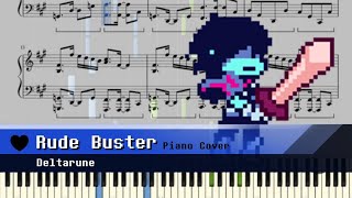 Deltarune - Rude Buster (Piano/Synthesia)