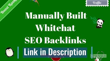 Build high quality dofollow SEO backlinks link building google top ranking