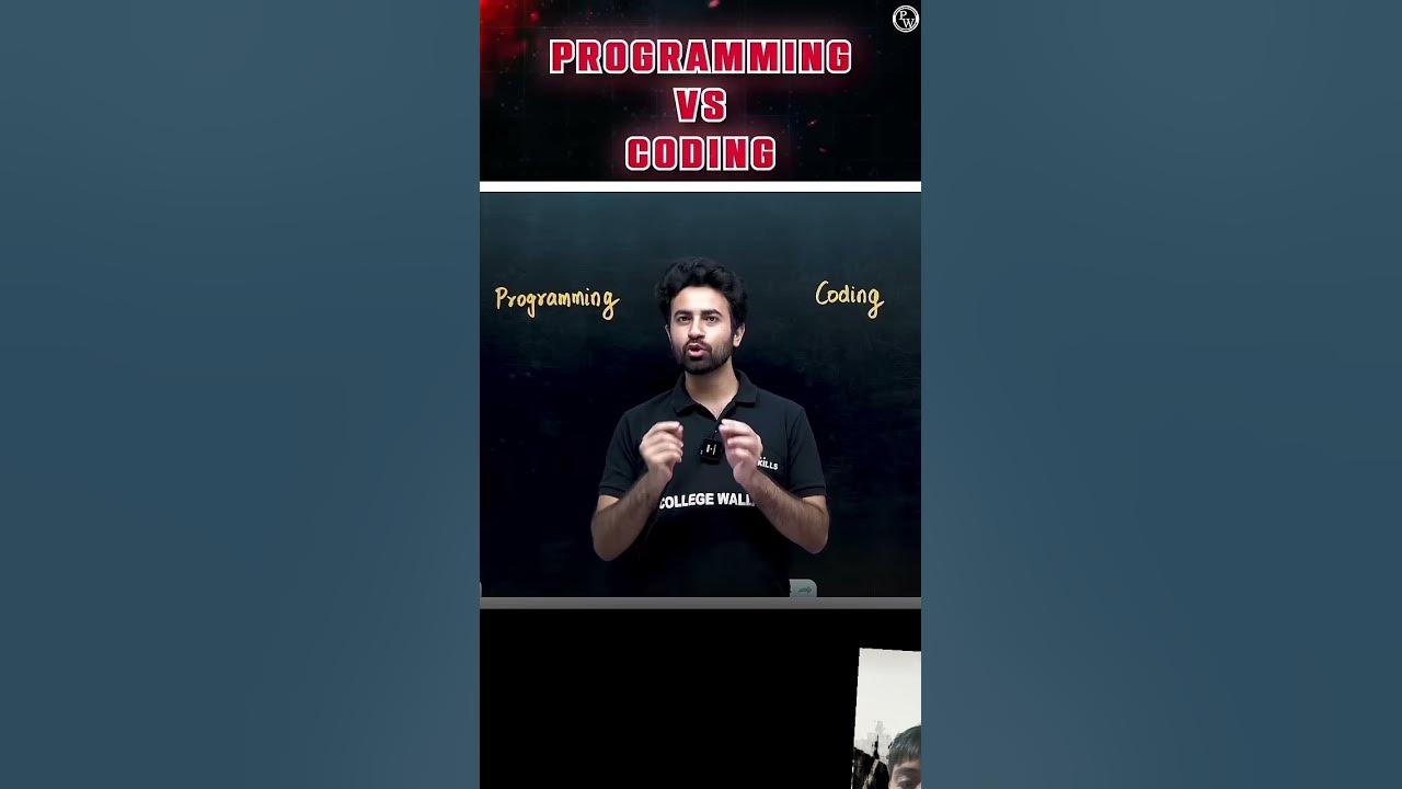 Difference between programming and coding - YouTube
