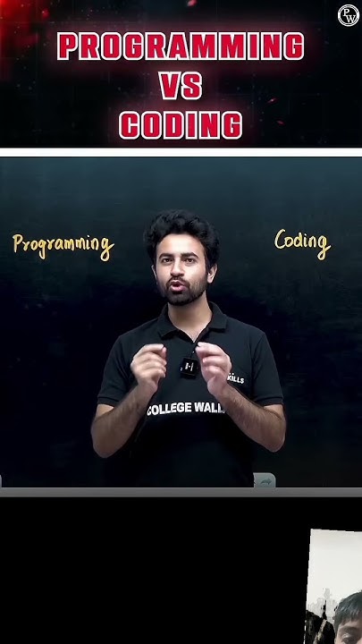 Difference between programming and coding - YouTube