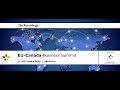 EU-Canada Business Summit - 2020 - Inter Trade, AI, Financial Services, Int Pat Sherlock &amp; Sam Ayoub