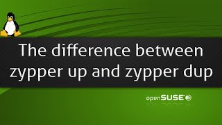 The difference between zypper up and zypper dup Details