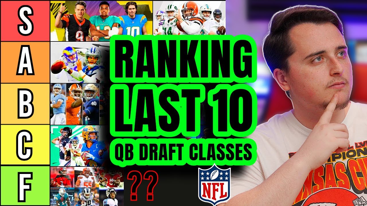 RANKING EVERY QB DRAFT CLASS OF THE LAST 10 YEARS! (Tier List Edition)
