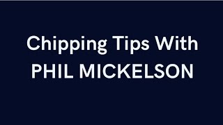 TIPS FROM THE TOUR- Phil Mickelson gives chipping tips #golf #professionals #liv #subscribe