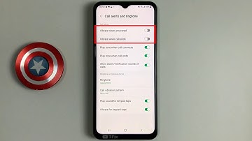 Vibrate when answering calls and ending calls on Samsung M33 5G Android 12