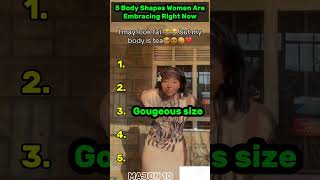 5 Body Shapes Women Are Embracing Right Now 🔥 #foryou #youtubeshorts