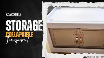 Stay Organized with this DIY Collapsible Storage Bin with Transparent Magnetic Doors Assembly & Use