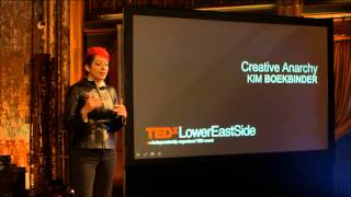 Creative anarchy: Kim Boekbinder at TEDxLowerEastSide screenshot 2