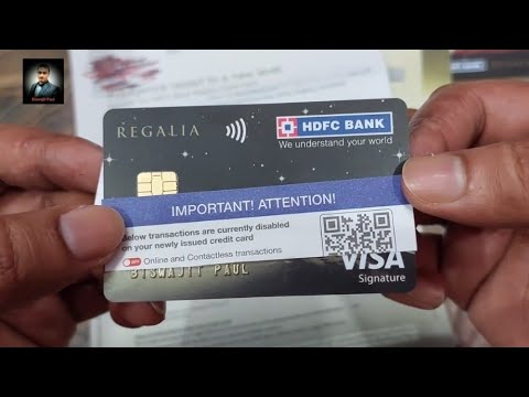 HDFC Regalia credit card Unboxing ❤️ Please SUBSCRIBE my channel ❤️