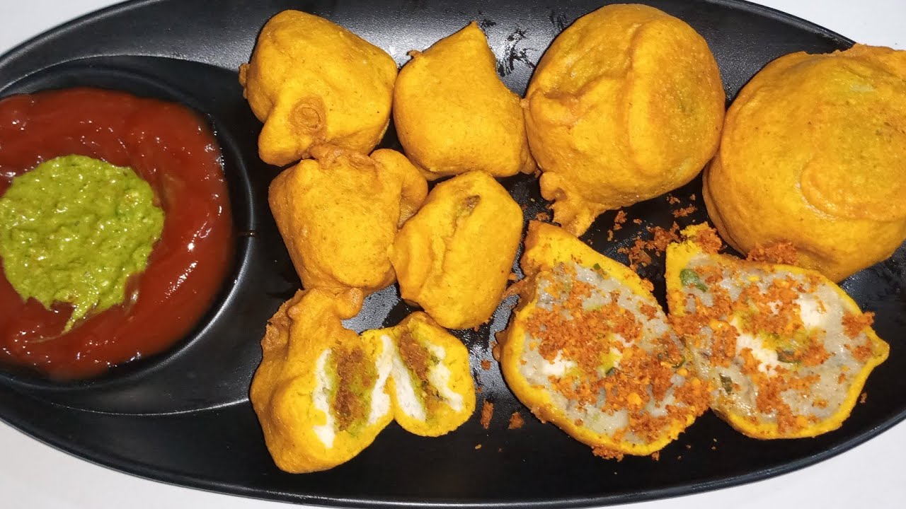 Vade Food Rounded Gupchup Vada and Sandwich Vada | New style of aloo vada | street food ...