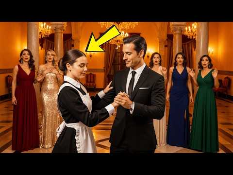 El Millonario No Quería Bailar con Nadie… Hasta que la Empleada Entró con  su Hija - YouTube