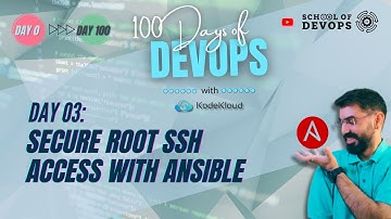 #Day3 | ⚡100 Days of Devops | Secure Root SSH Access with Ansible
