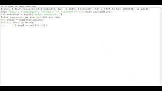 Python program : WAP in string to find all palindromic words in sentence 