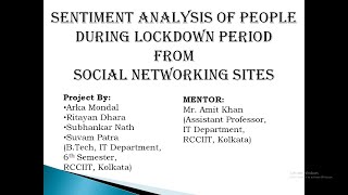 MAKAUT Summer Internship Project[RCC Institute Of Information Technology] | Sentiment Analysis