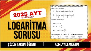 2025 Ayt Matematik Logaritma Sorusu
