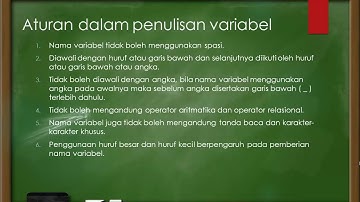 TIPE DATA, VARIABEL, KONSTANTA, OPERATOR & EKSPRESI