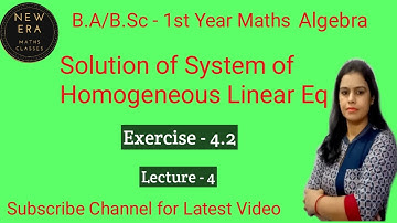 Ex - 4.2 ||Application of matrix to a system of linear equation ||B.A./B.Sc 1st math Algebra