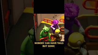 NOBODY CAN HAVE TAILS BUT SONIC IN GANG BEASTS #gangbeasts #funny #memes #gaming #trending #fun