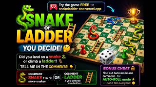 🐍 Playing a Game that we Built with AI — Snake & Ladder in the Browser!