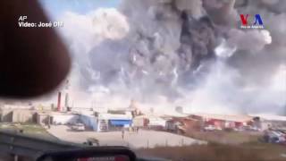 Video capta momento de las explosiones en mercado de México